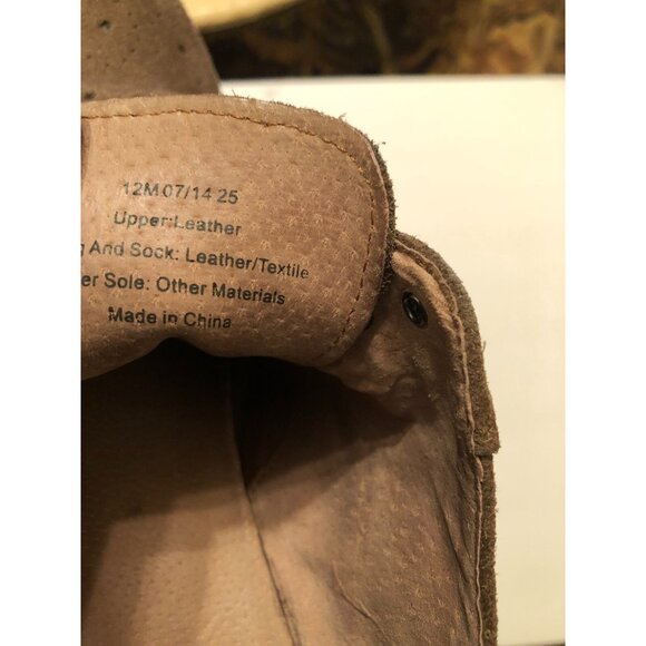 banana republic men\'s brown leather oxford dress shoes size: 12M main image 6